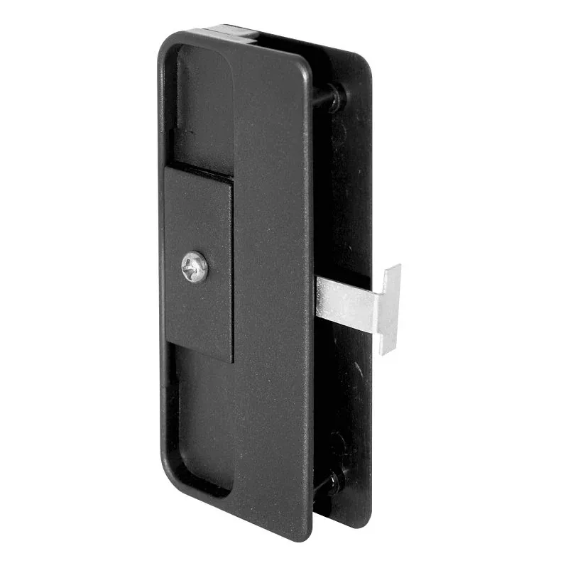 Prime-Line A 150 Door Latch and Pull, 2 in W, 4 in H, Plastic/Steel