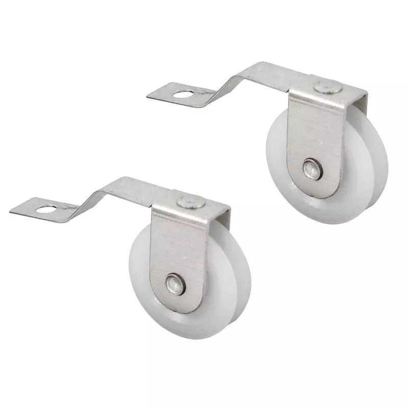 Prime-Line B 638 Roller Assembly, 1 in Dia Roller, 1/4 in W Roller, Steel, 2-Roller