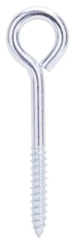 ProSource LR252 Lag Screw Eye, 9.3 mm Thread, Screw Thread, 2 in L Thread, 1-3/8 in Dia Eye, 302 lb Working Load, Steel, Pack of 10