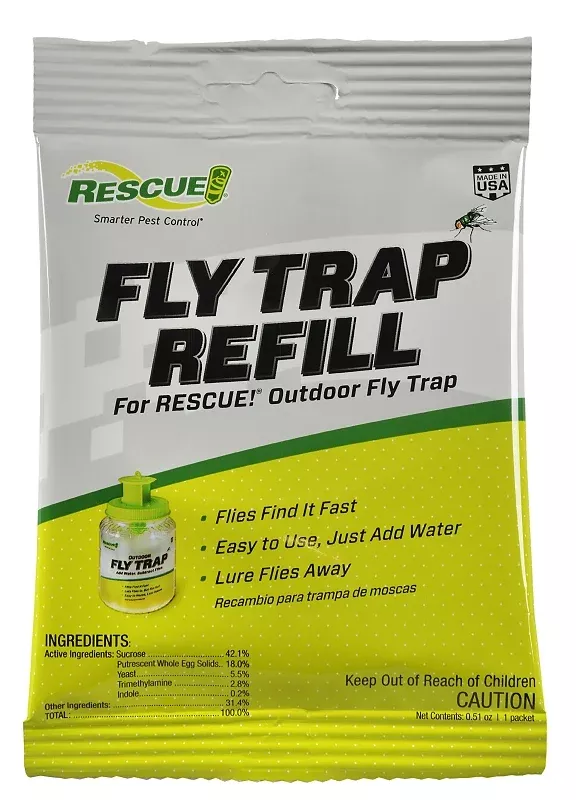 Rescue FTA-DB12 Fly Trap Attractant, Solid, Musty, 0.51 oz Refill Pack, Pack of 12