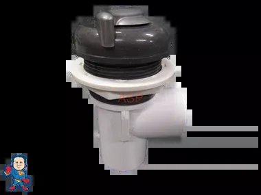 “S” HandleValve , Waterfall or Neck Jet Control, On/Off Valve, Silver and Graphite,1″ Slip x 1″ Slip, Single Port