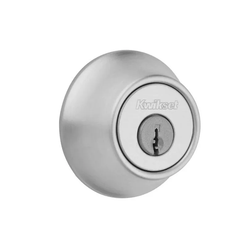 Satin Chrome Single Cylinder Deadbolt