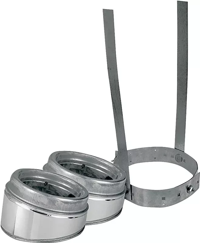 Selkirk 208206 Type HT Insulated Elbow Kit, Includes: (2) 15 deg Elbows, (1) Interior Resupport
