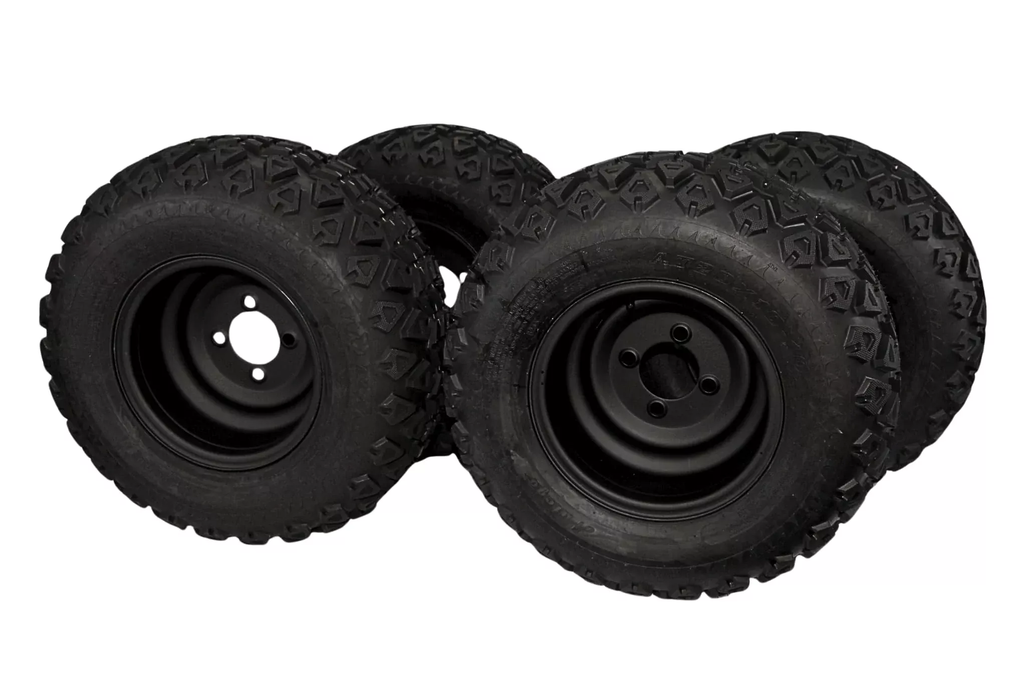 (Single) 20x10.00-10 ATW-045 with 10x7 Matte Black Wheels for Golf