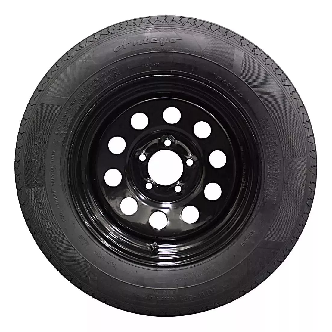 (Single Assembly) Antego Tire and Wheel205/75R15 Highway Terrain Assembly – Optimized for High Load Performance, 15.0-Inch Rim, Load 107.0, Speed M | A15604500116108ST20575R15