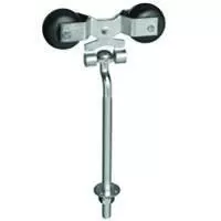Sliding Barn Door Roller Hanger, 9 In. Bolt, Zinc, 2-pk.