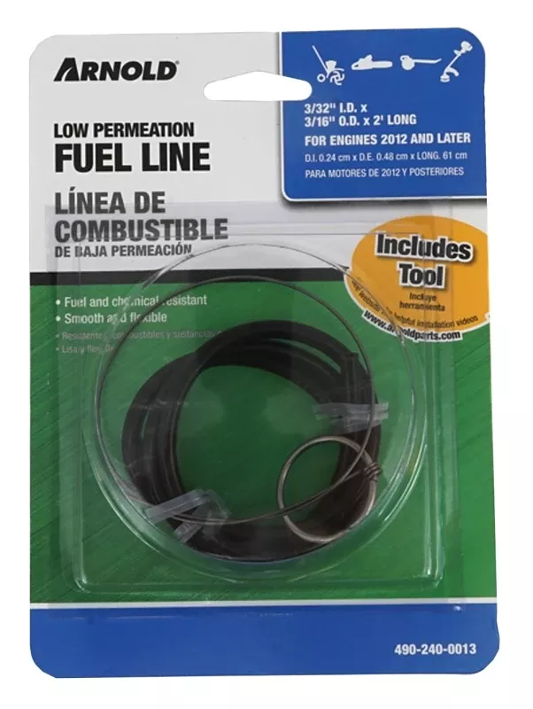 Small Engine Fuel Line, 3/32 I.d. X 3/16 O.d. In. X 2 Ft.