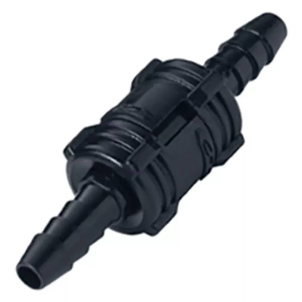 SMCD02MBLK Valved Inline Hose Barb Black Coupling Set 1/8 ID Barb Black