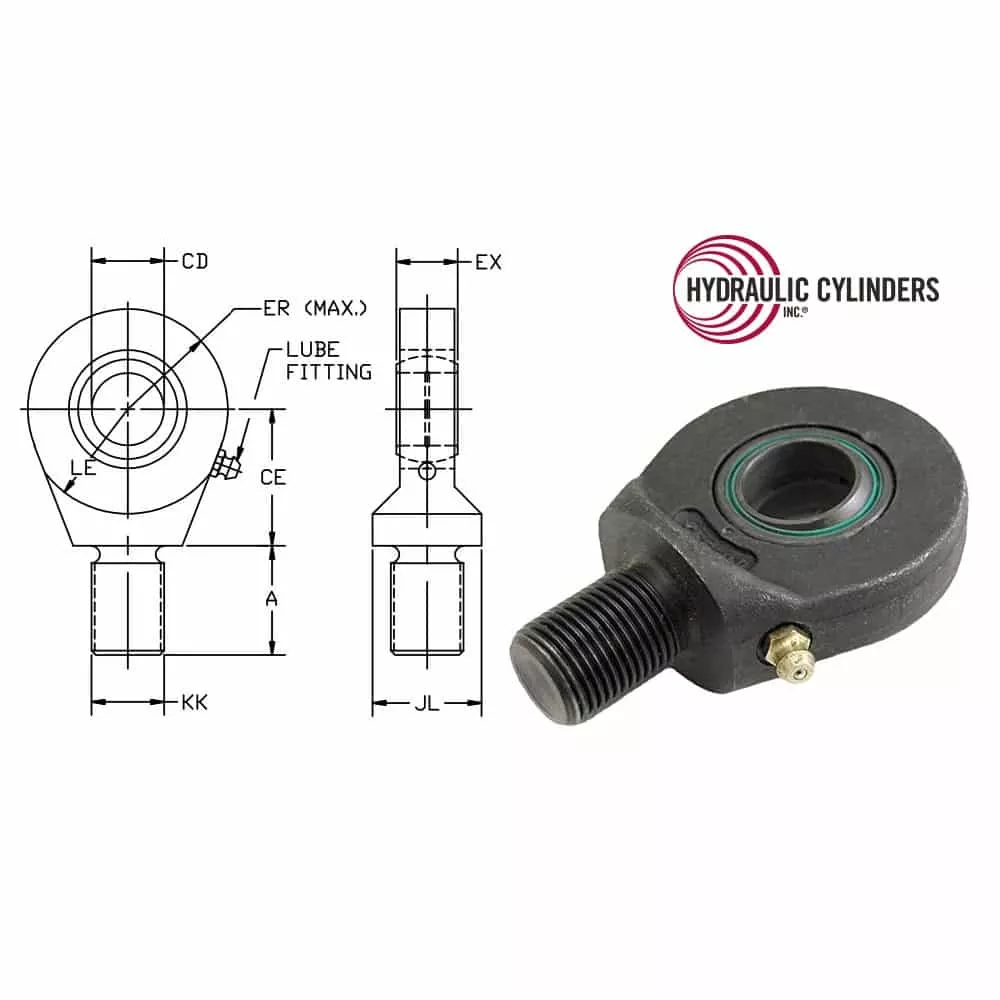 Spherical Rod Eye, 1 3/8″ Pin