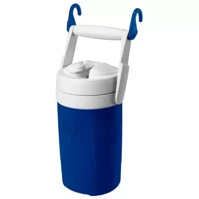 Sport Jug With Hanging Links, Blue & White, 1/2-gallon