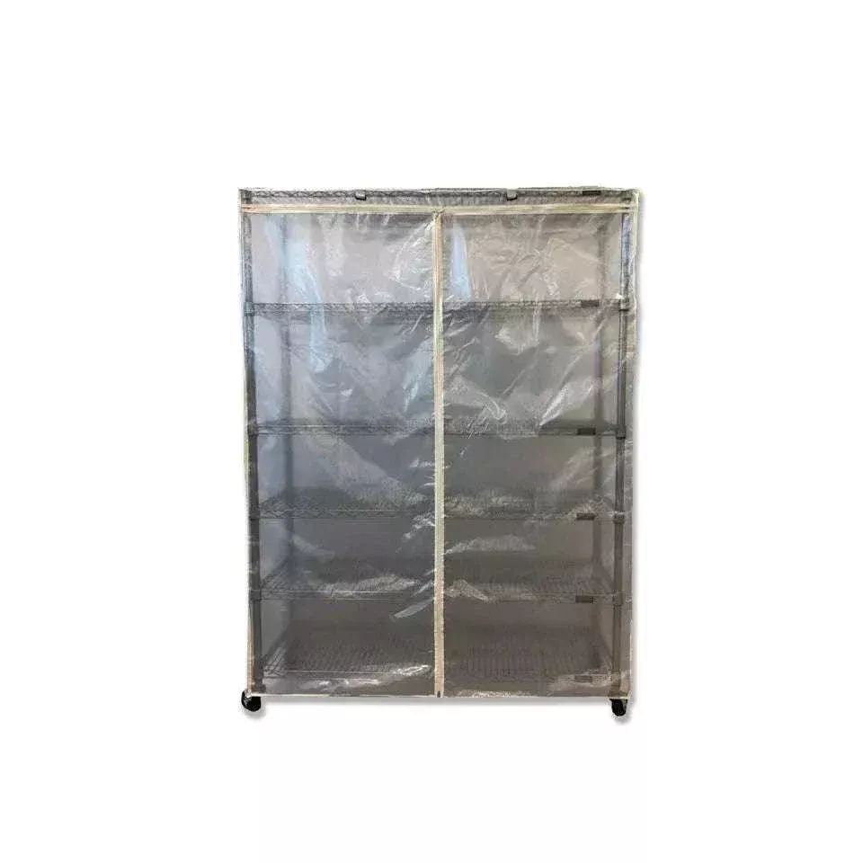 Storage Shelving Unit Cover, fits racks 36"W x 14"D x 54"H all see through mesh PVC