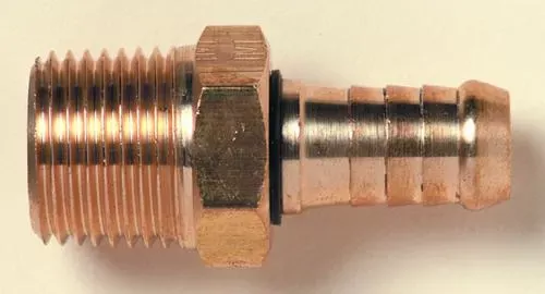 Swivel Inline 1/4" BSPM To 10mm Hosetail
