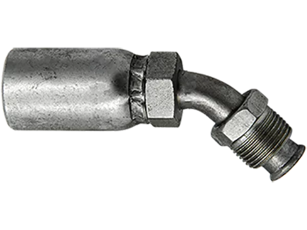 T19-04-04 | 1/4" PTFE Hose (R14-05) x 1/4" Inverted Flare 45°