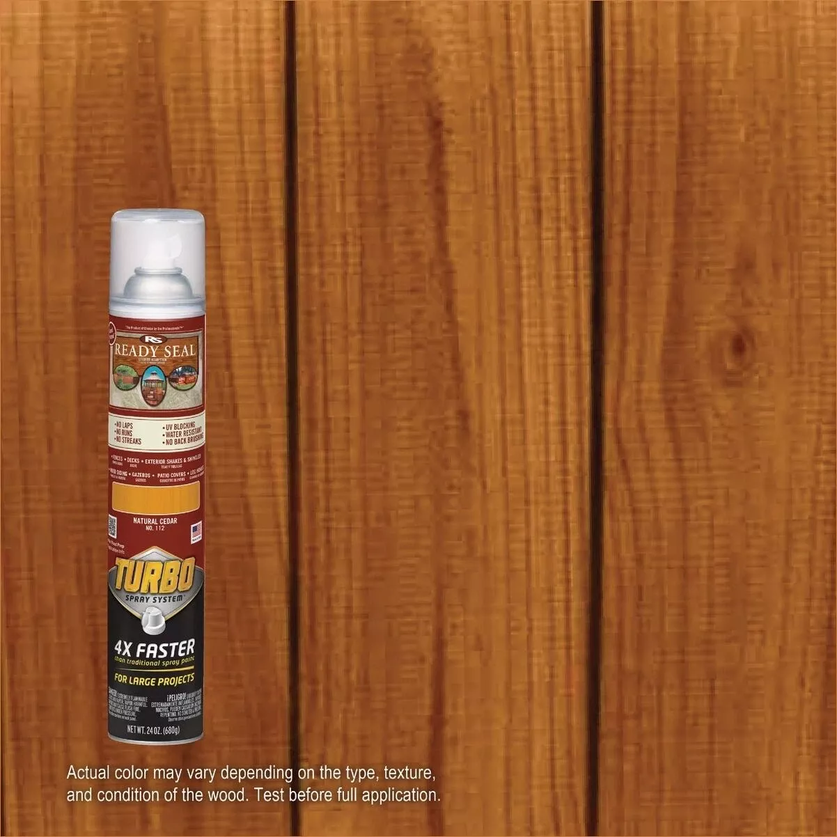 Turbo Spray Stain – Natural Cedar, 24 oz Aerosol