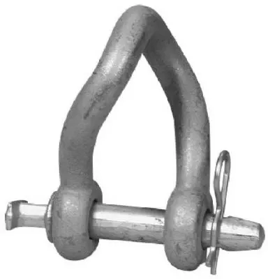 Twisted Clevis, Galvanized, 7/8-in. Short