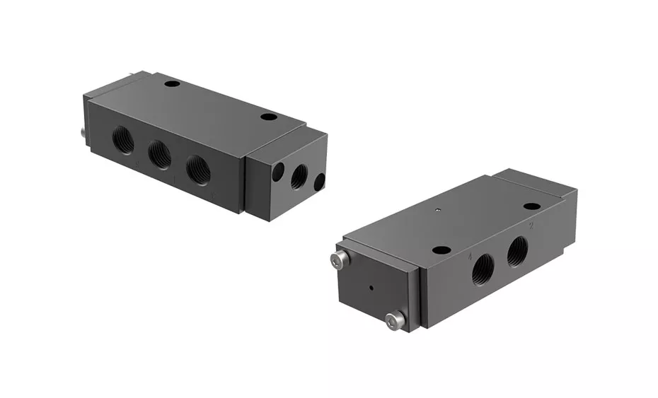 V250030512BLK | Pilot Valve | Air Pilot Block, 4-Way, 2-Position, 1/4" NPT