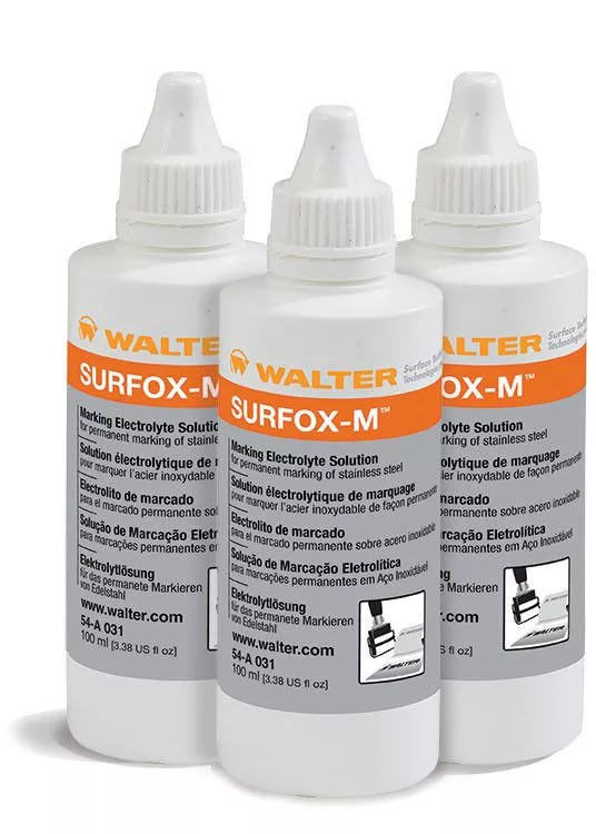 Walter 54A036 SURFOX-M Black Stainless Steel Marking Electrolyte: 5 L Liquid (1 Pack)