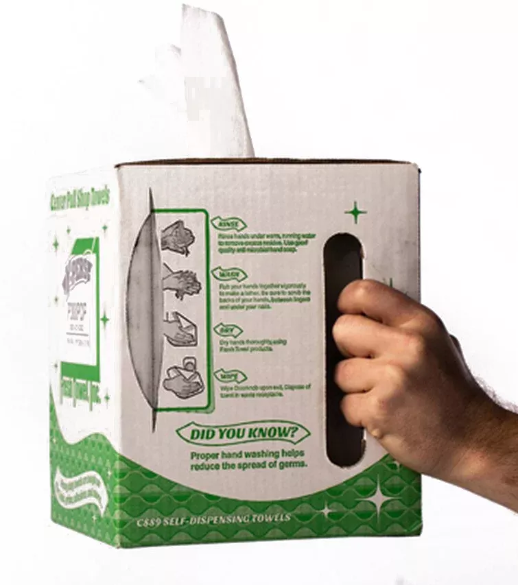 White Dry Wipes in Box
