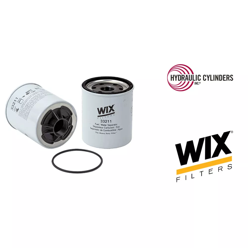 WIX 33211 Spin On Fuel Water Separator w/ Open End Bottom | 1-14 Thread, 14 Micron