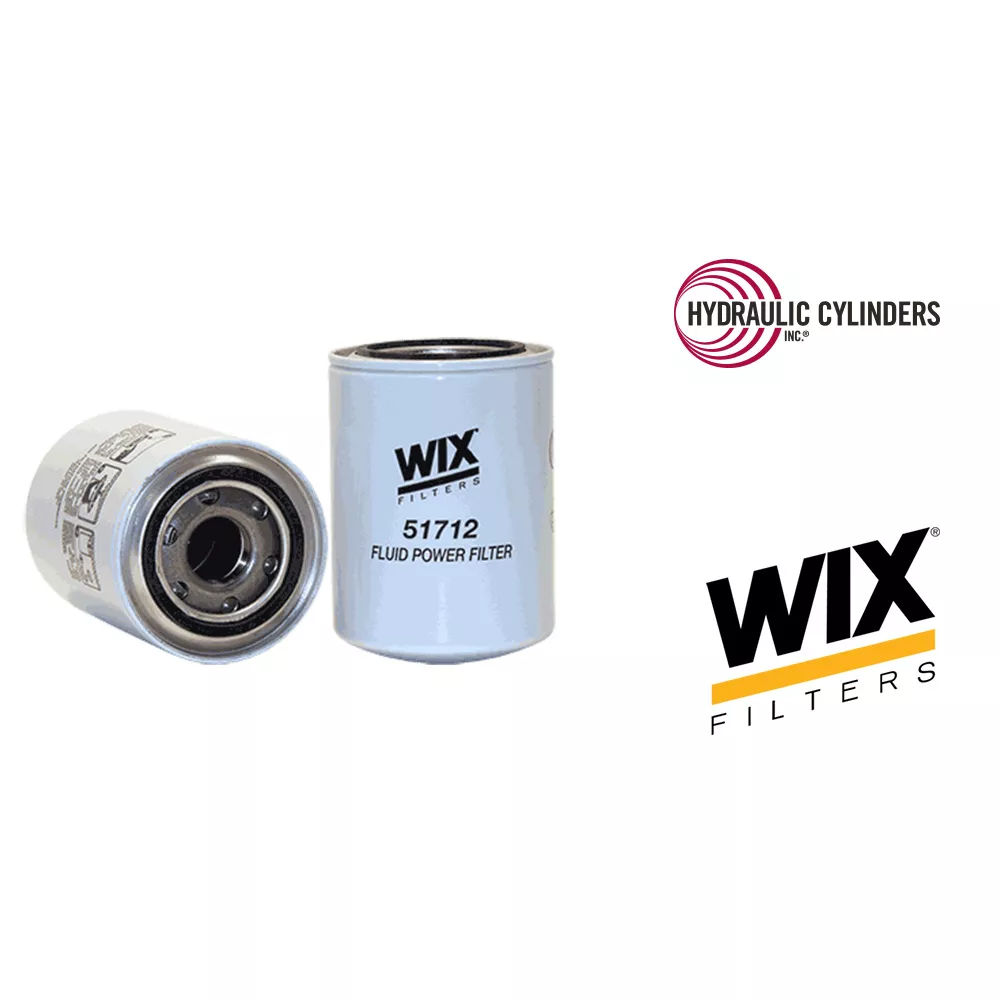 WIX 51712 Spin-On Hydraulic Filter | 1 1/8-16 Thread, 25 Micron