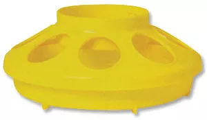 Yellow 1qt. Chick Bird Feeder Base - Case of 12